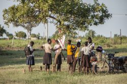 Children at a school in Adjumani