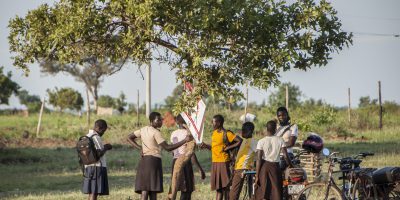 Children at a school in Adjumani