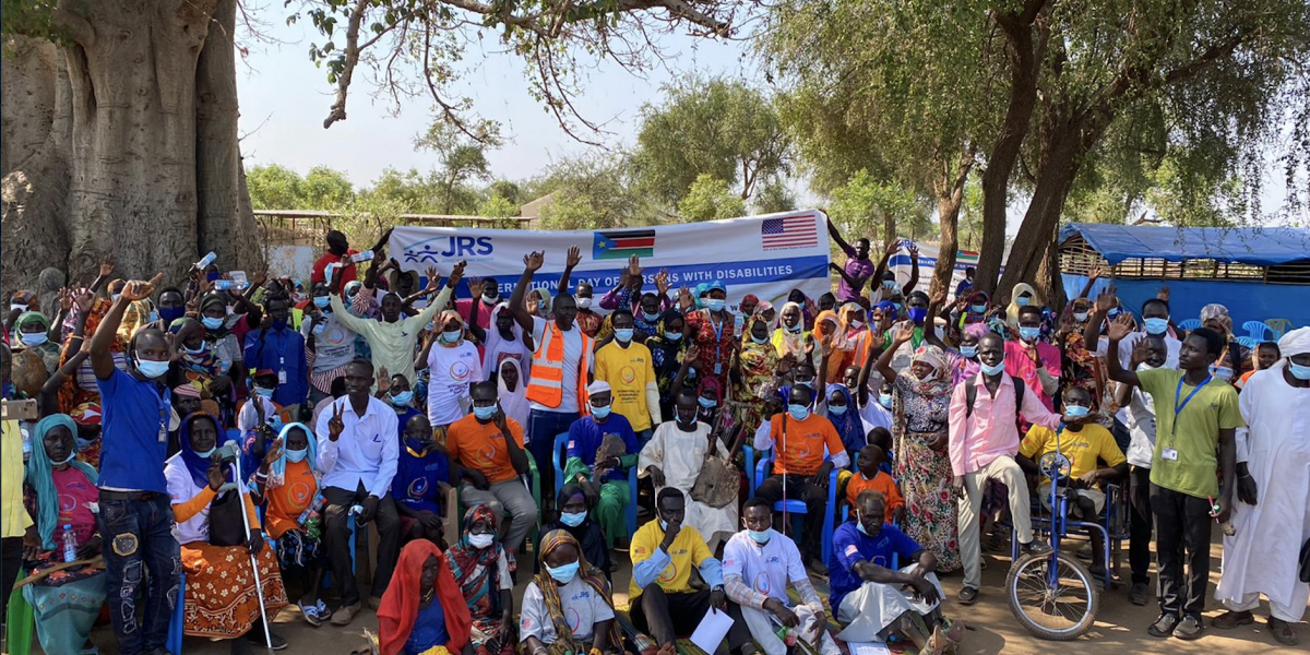 A celebration with the persons with disabilities in Batil refugee camp, at JRS resource centre.