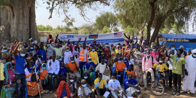 A celebration with the persons with disabilities in Batil refugee camp, at JRS resource centre.